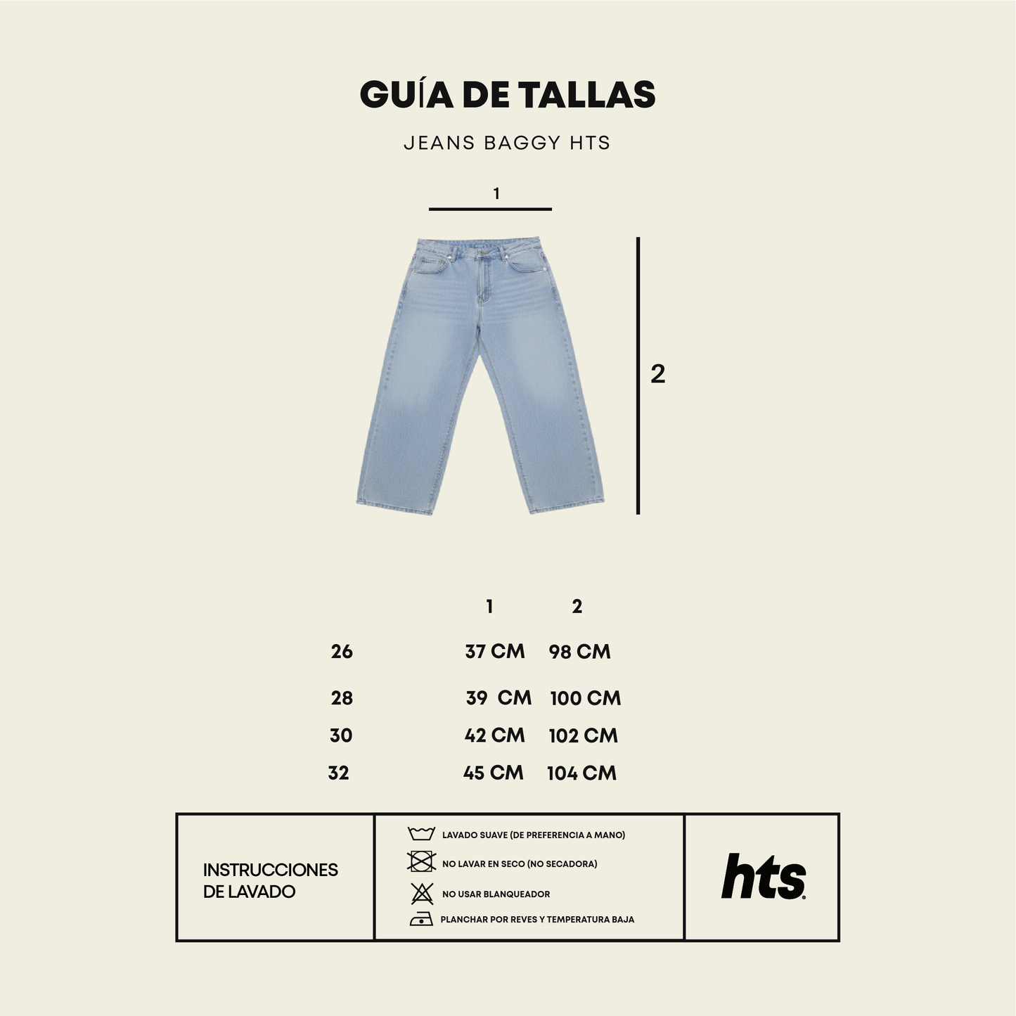 Baggy jeans ash blue