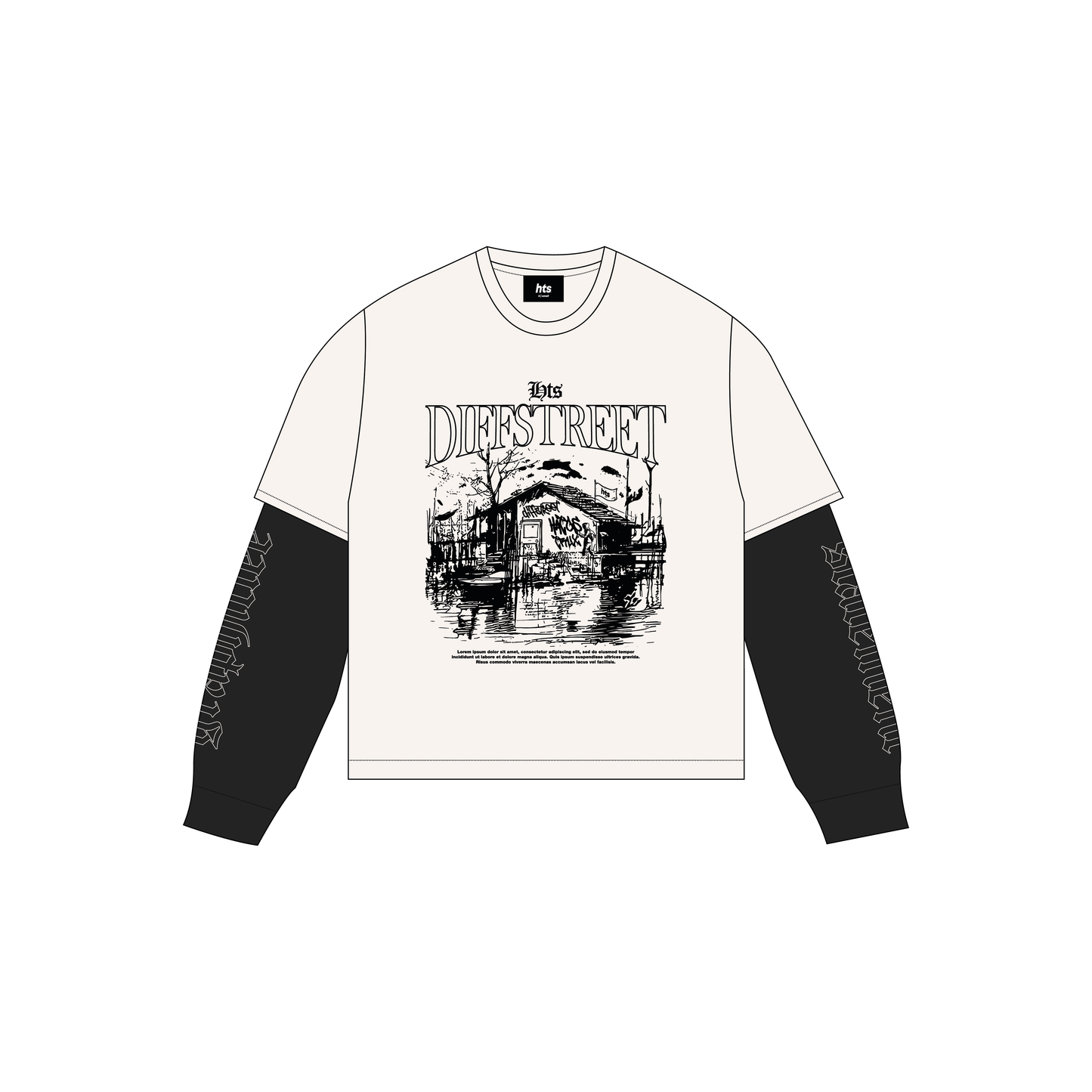 Polo boxy manga larga diff street 01