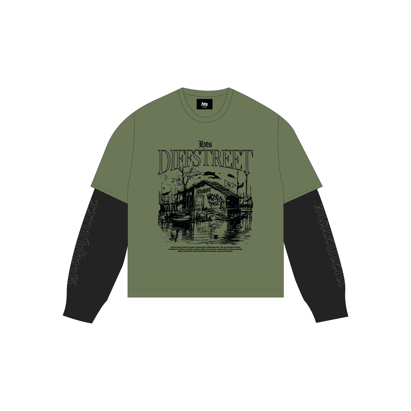 Polo boxy manga larga diff street 02