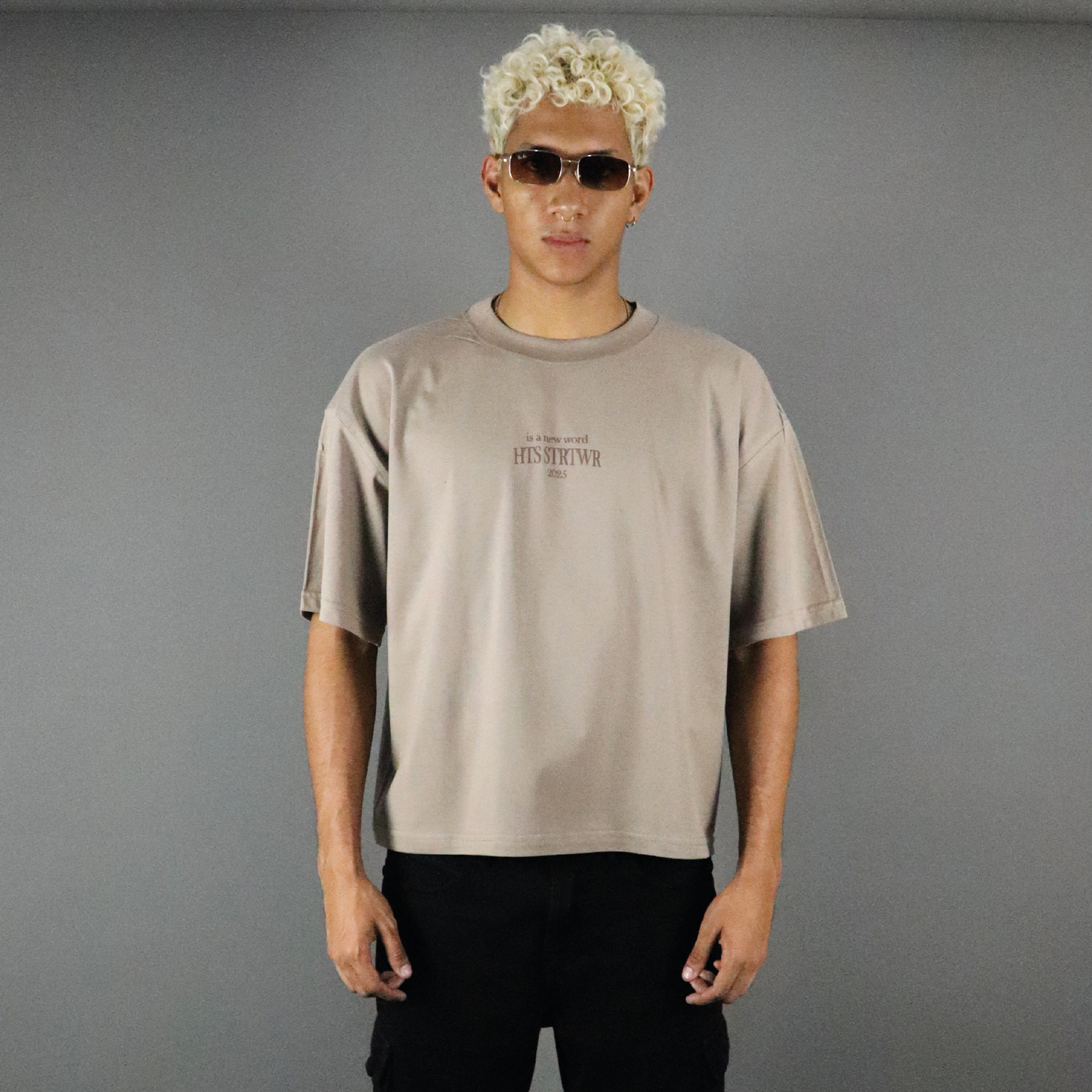 Polo boxy fit florest art