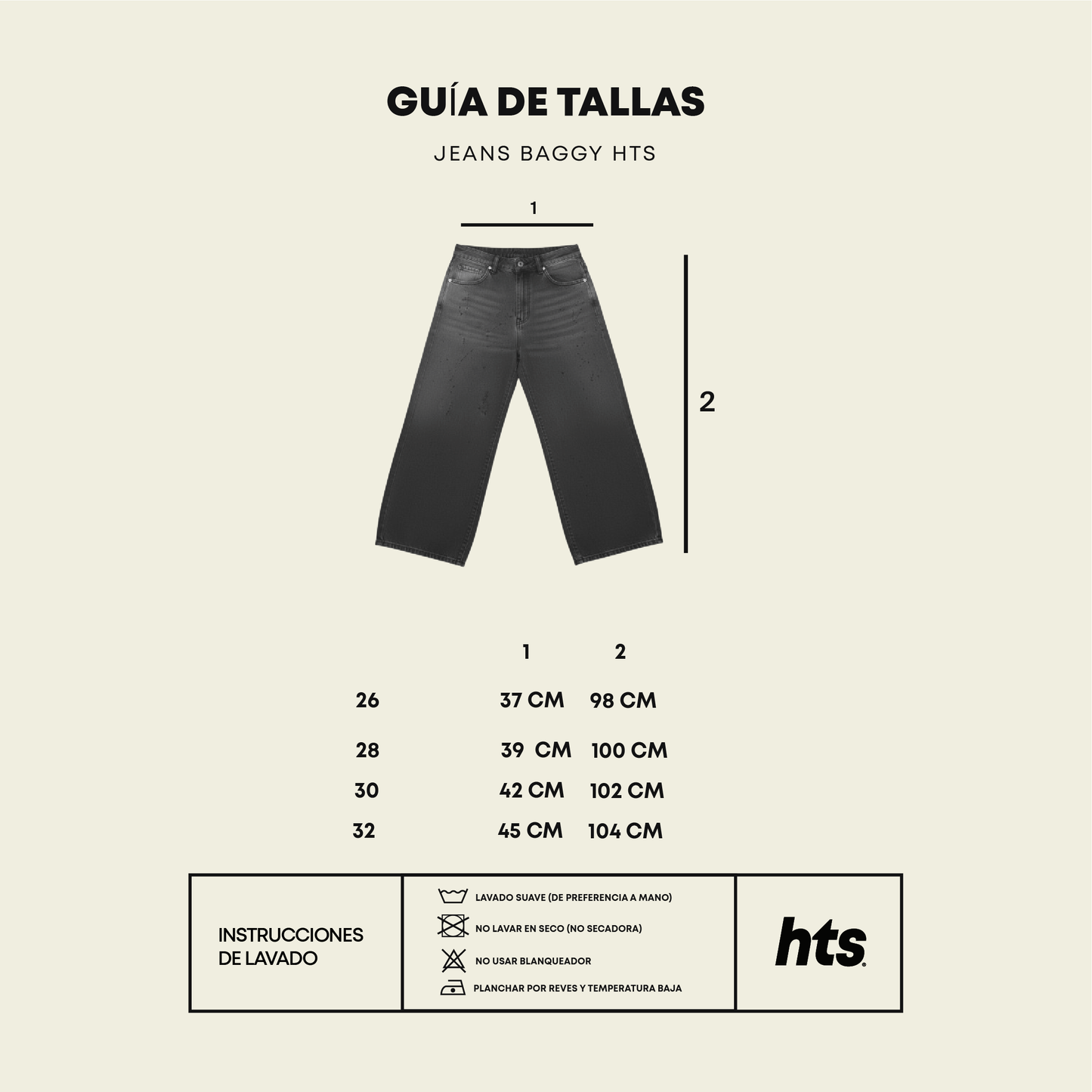 Baggy jeans black ash