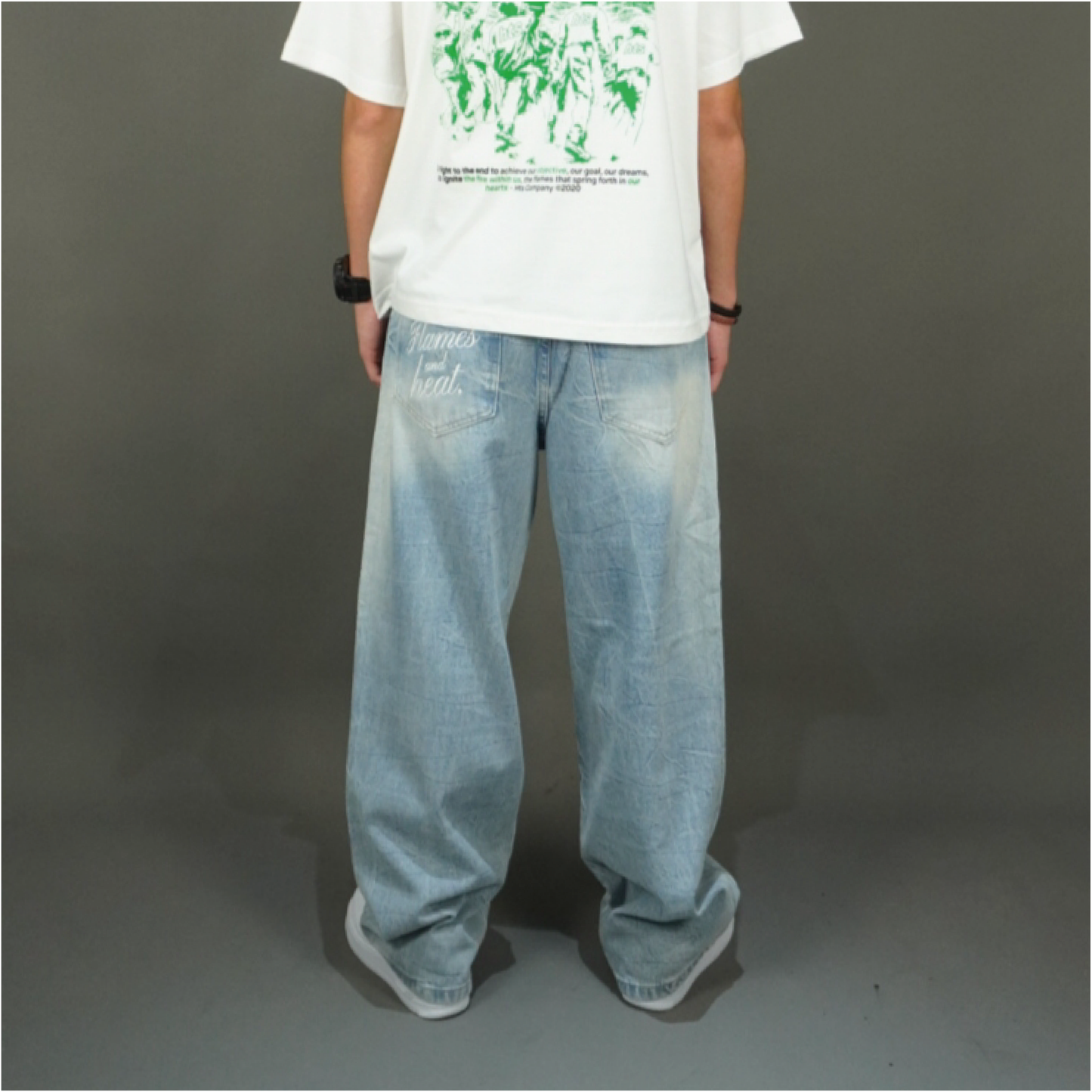 Baggy jeans ash blue