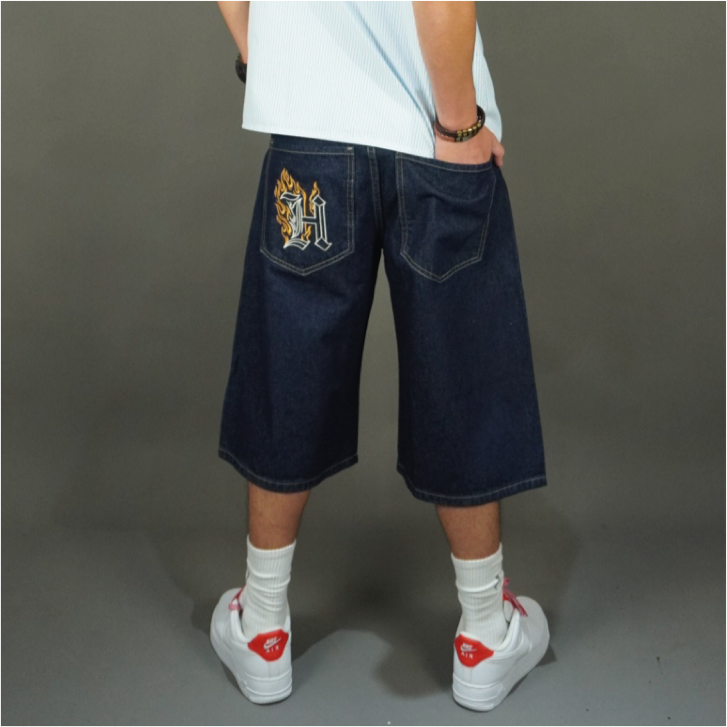 Jort baggy raw heat denim