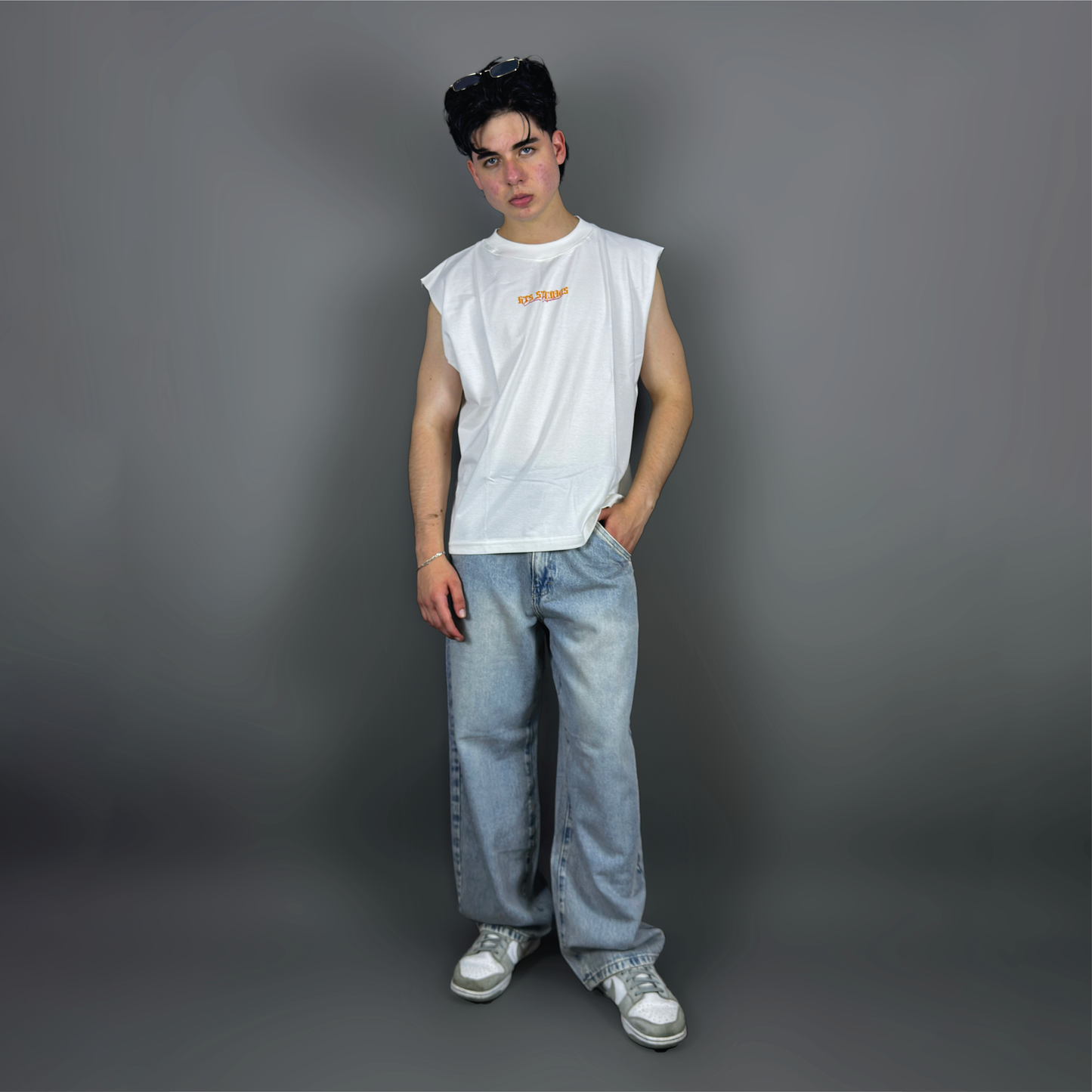 Baggy jeans dust blue