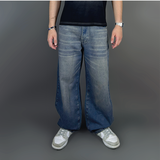 Baggy jeans steel blue