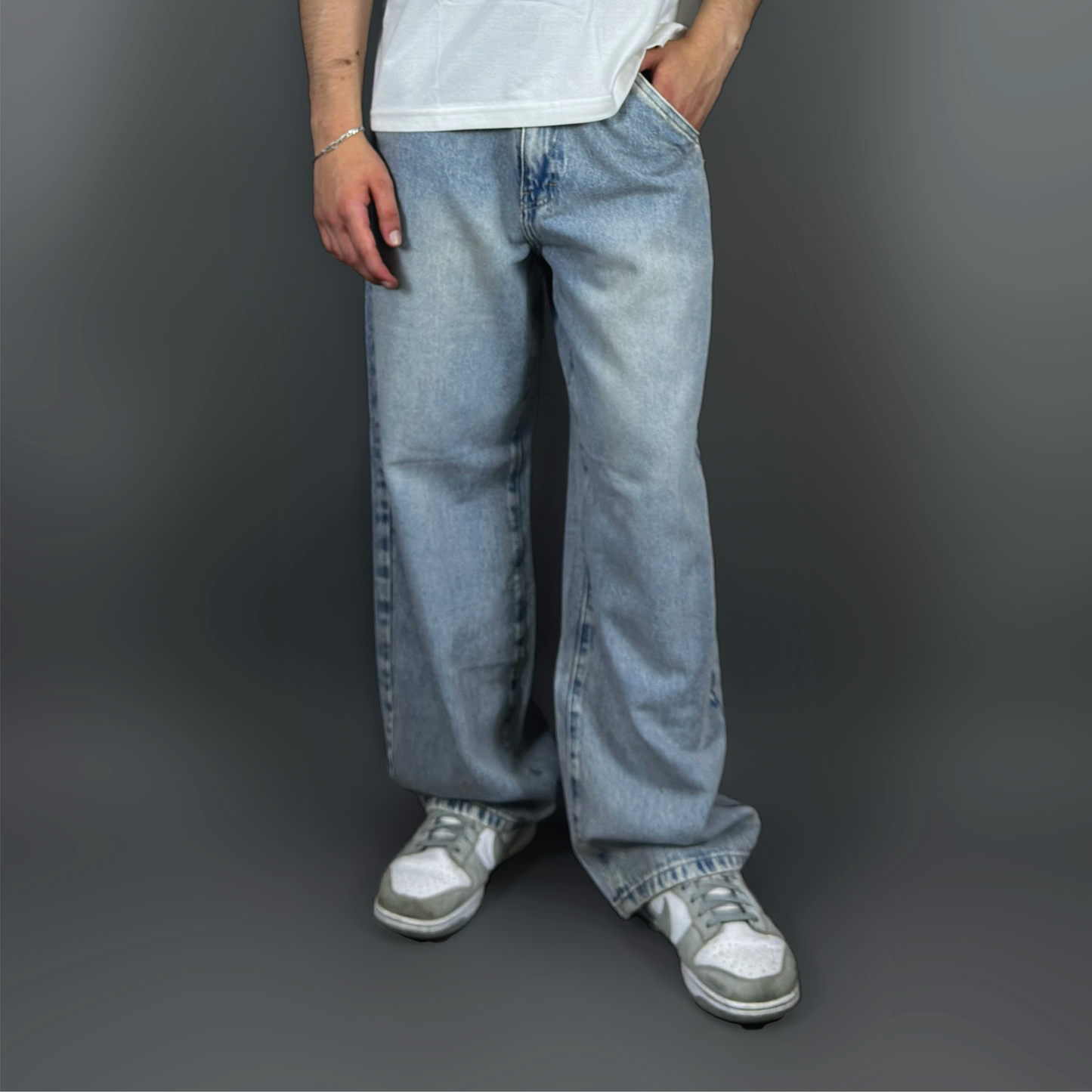 Baggy jeans dust blue