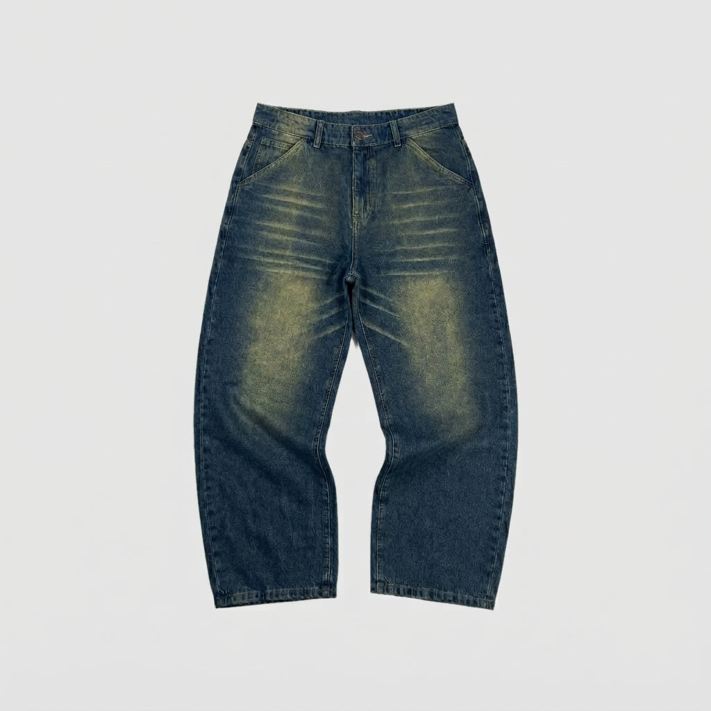 Baggy jeans steel blue