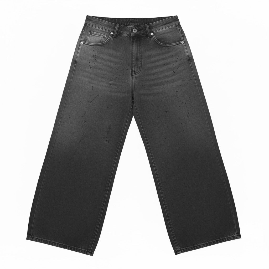 Baggy jeans black ash