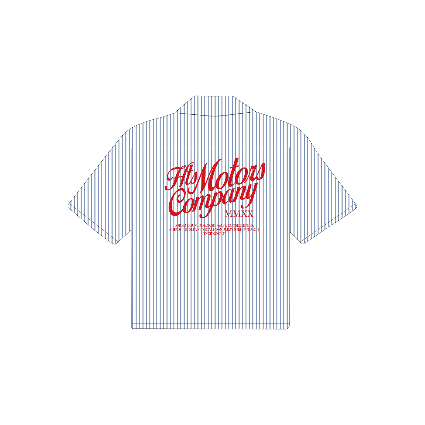 Camisa boxy motors company red