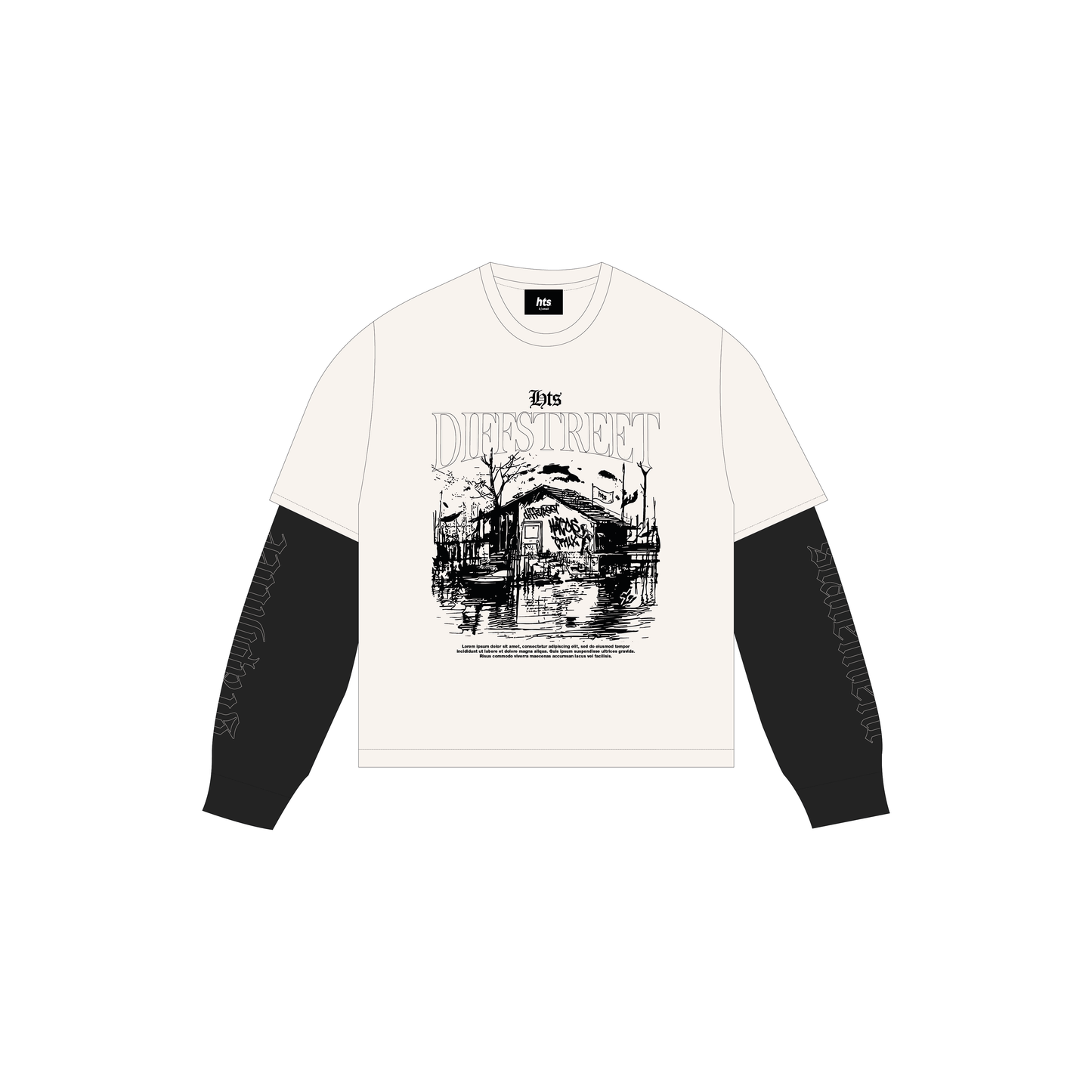 Polo boxy manga larga diff street 01