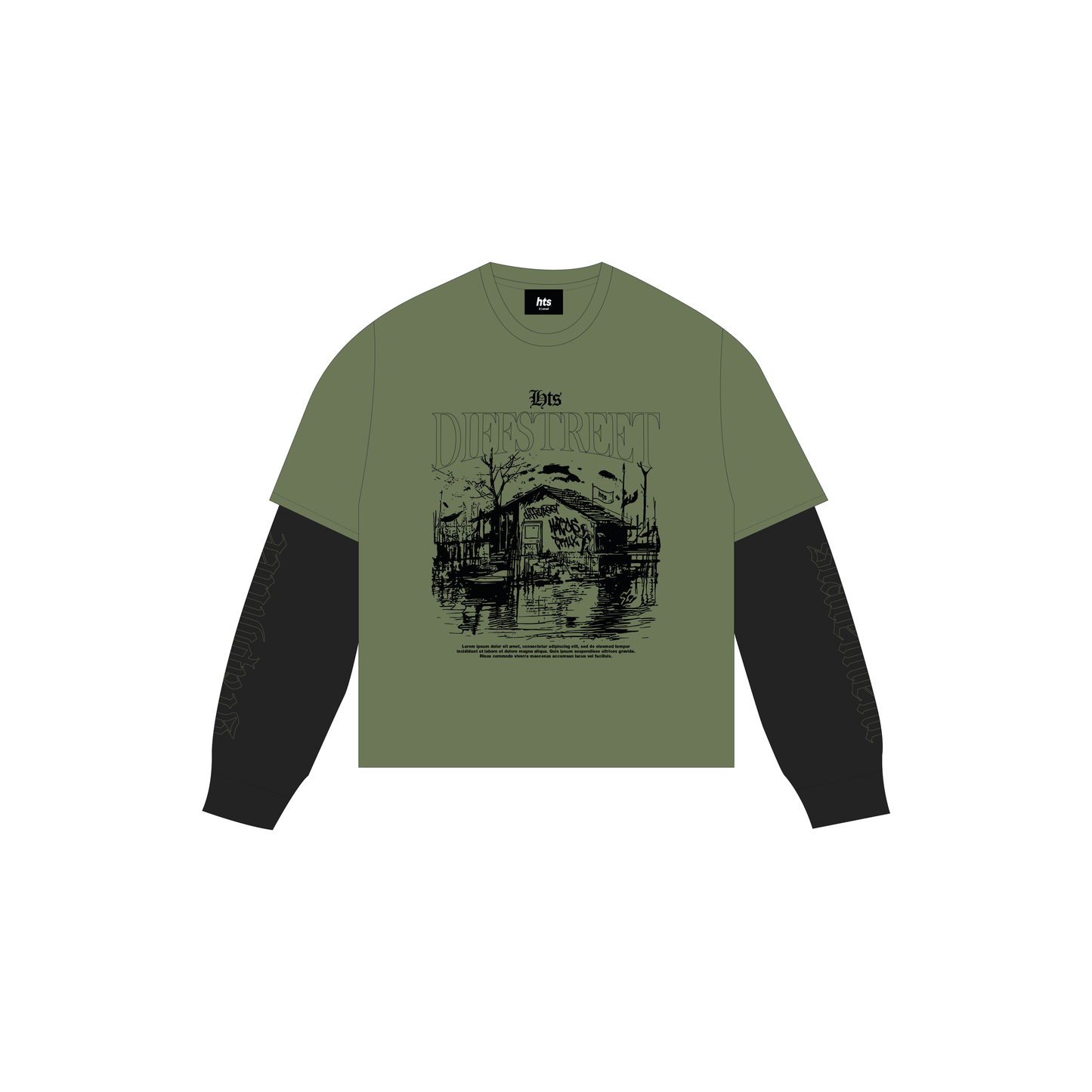 Polo boxy manga larga diff street 02