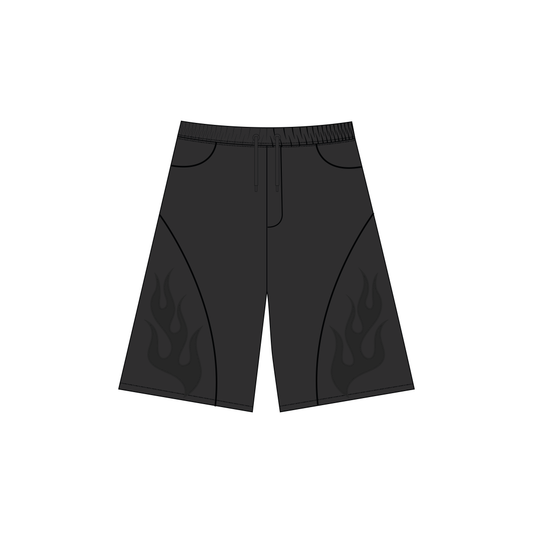 Jort baggy flame board negro