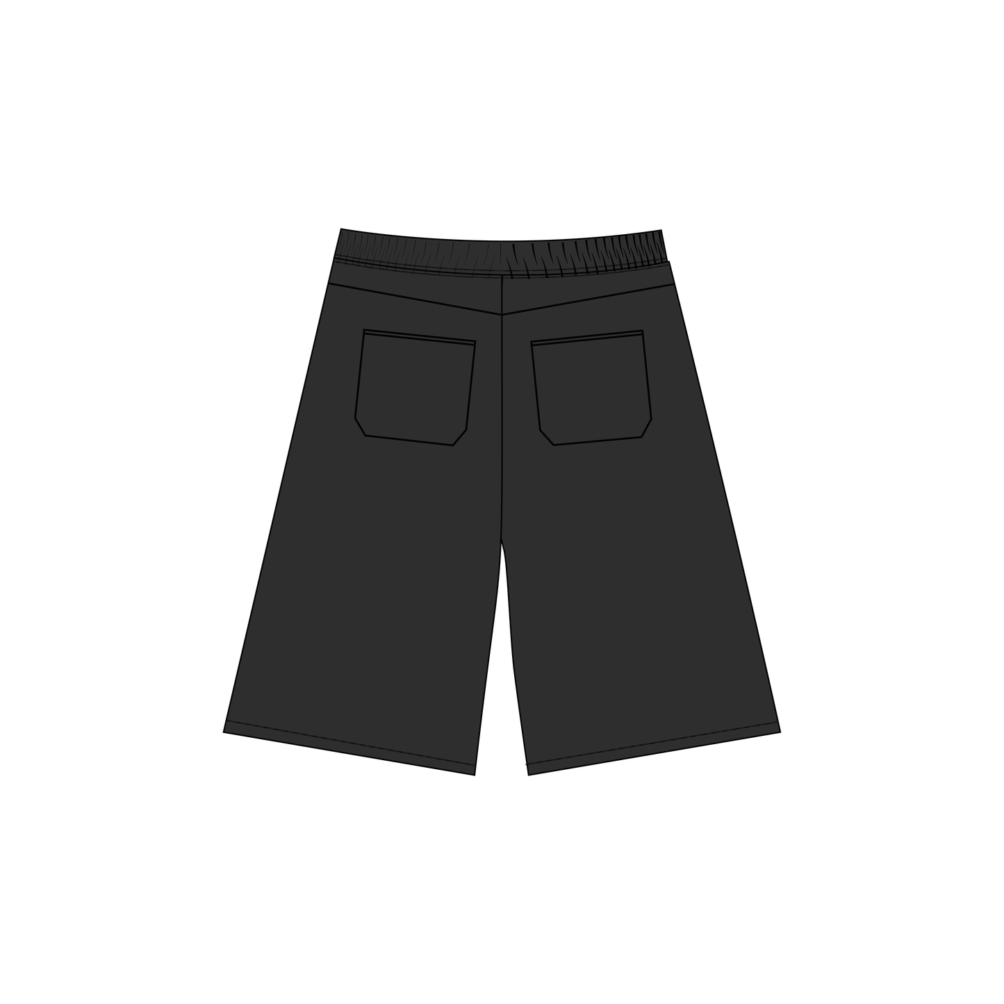 Jort baggy flame board negro